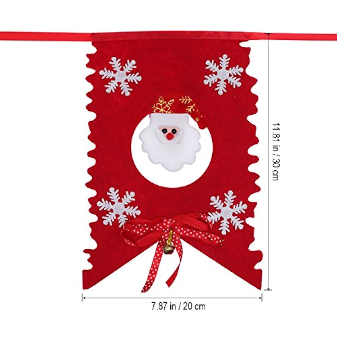 Patrón de Papá Noel de Navidad guirnalda