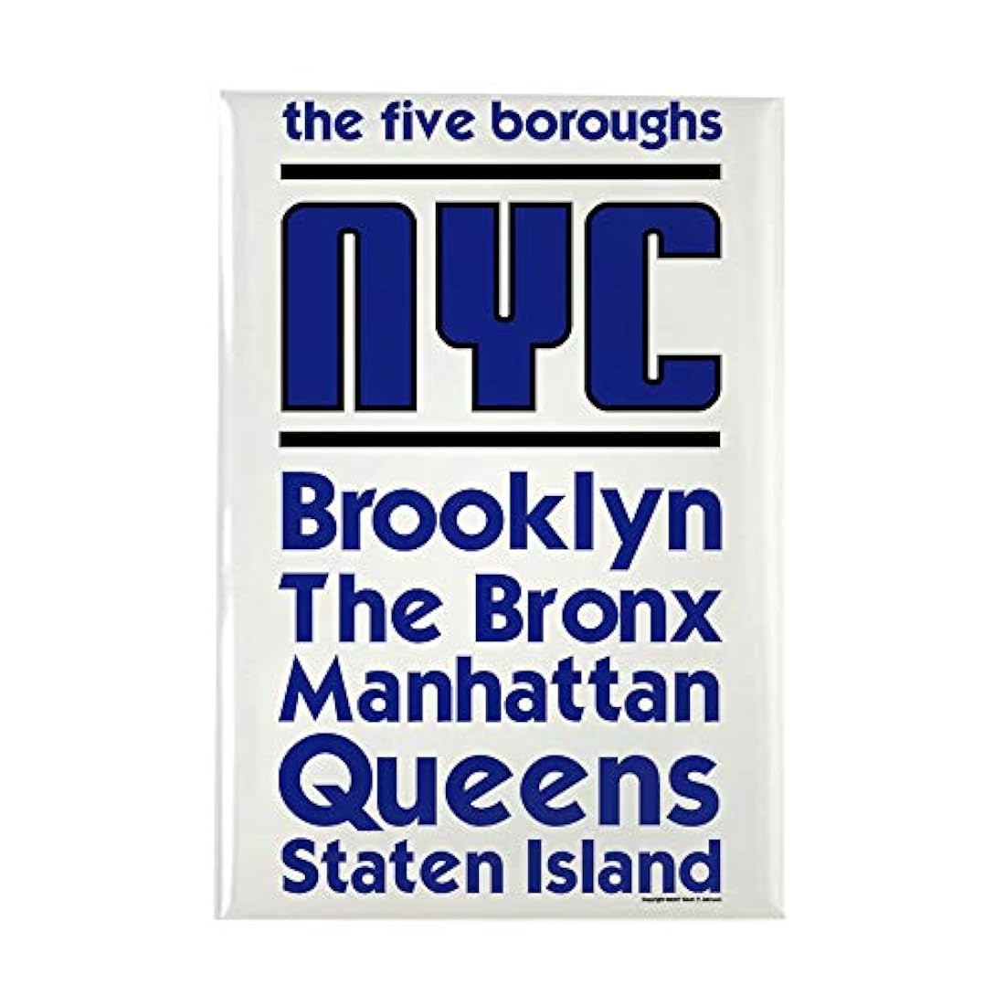 Imán rectangular New York City