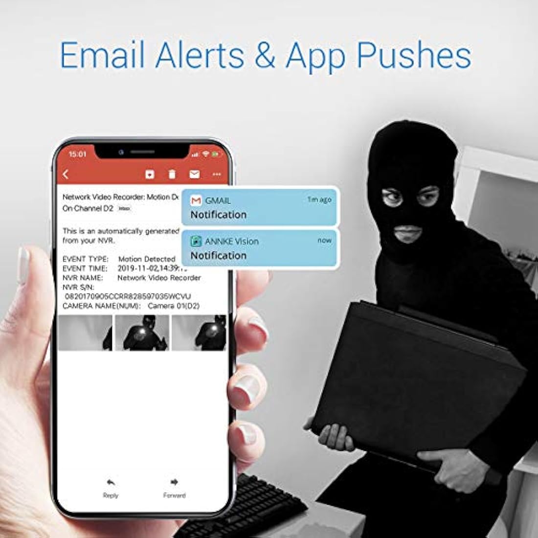 Sistema de cámara de seguridad PoE 4K de ANNKE