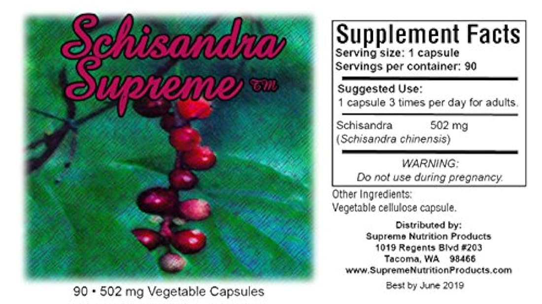 Schisandra Supreme – 90 Cápsulas, Paquete de 2, 2