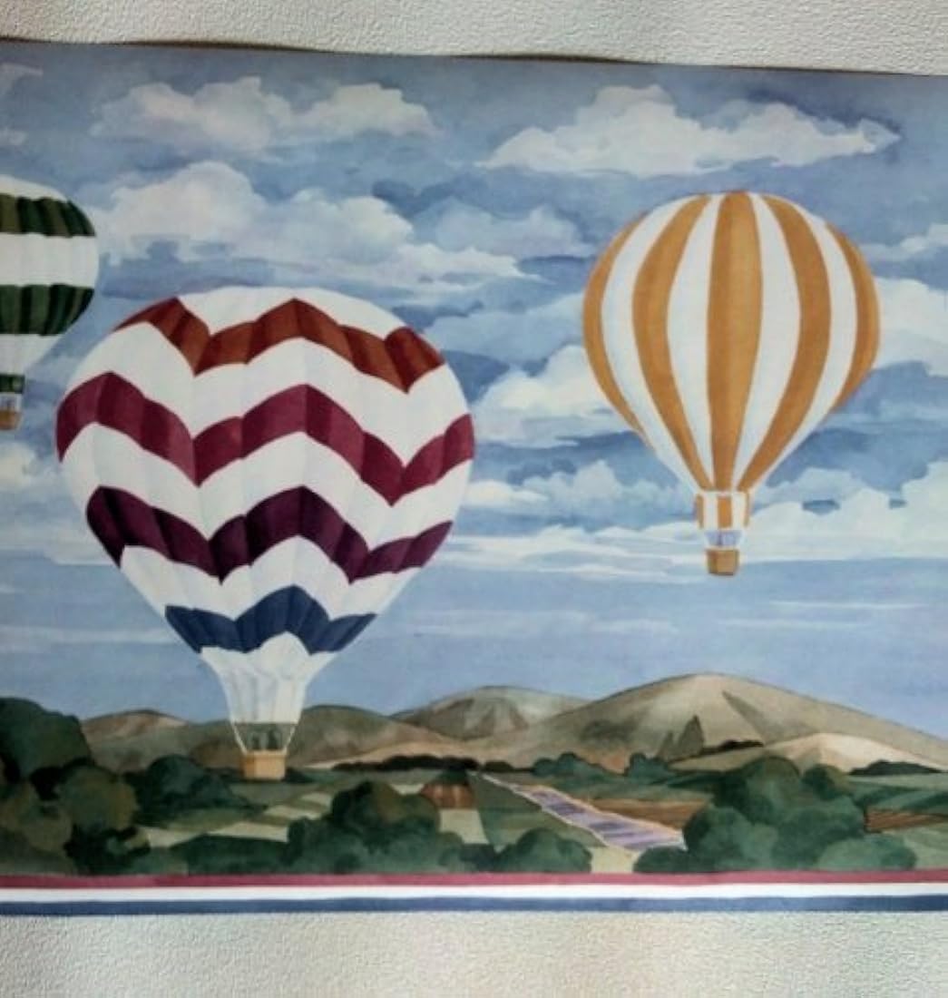 cenefa diseño Globo de aire caliente