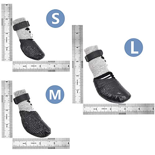 Zapatos calcetines para perro y gato, con suela ajustable, impermeable, transpirable y antideslizante, para todo tipo de clima, protege las patas (solo para perros pequeños).