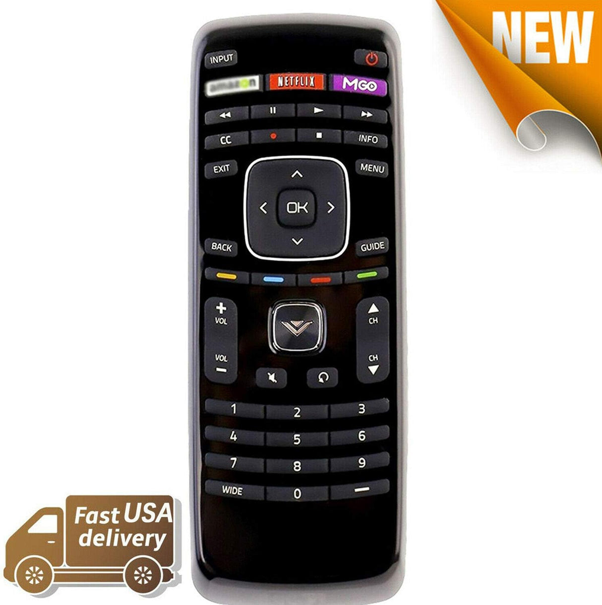 Control remoto inteligente XRT112 para TV Vizio con teclas