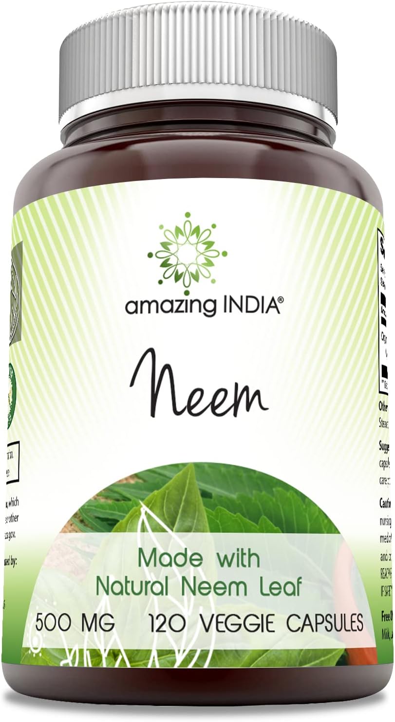 Suplemento India Neem (hecho con hoja de neem natural 120und