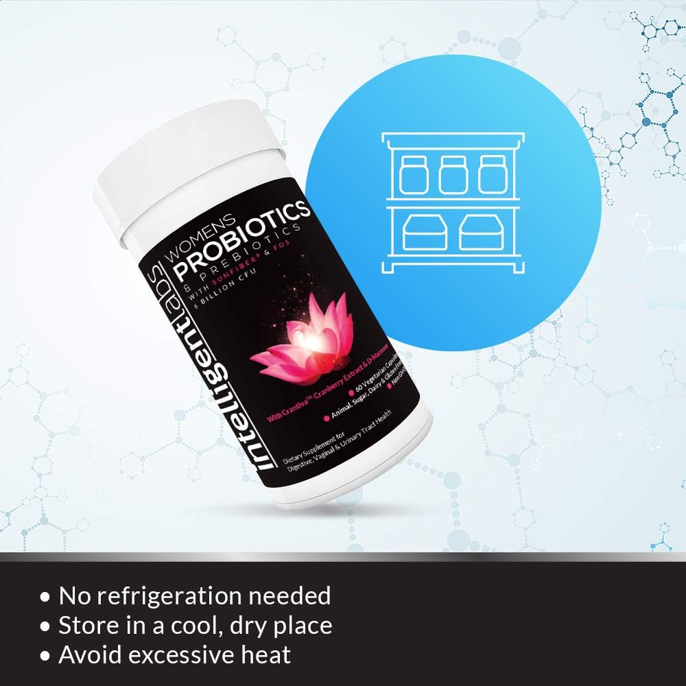 Intelligent Labs Probióticos Mujer con Cranberry, 6 Mil Mill CFU