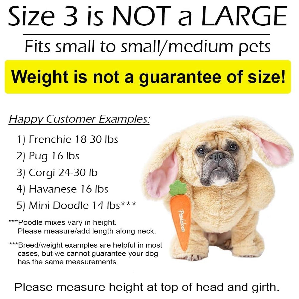 Disfraces de oso panda de peluche talla 3