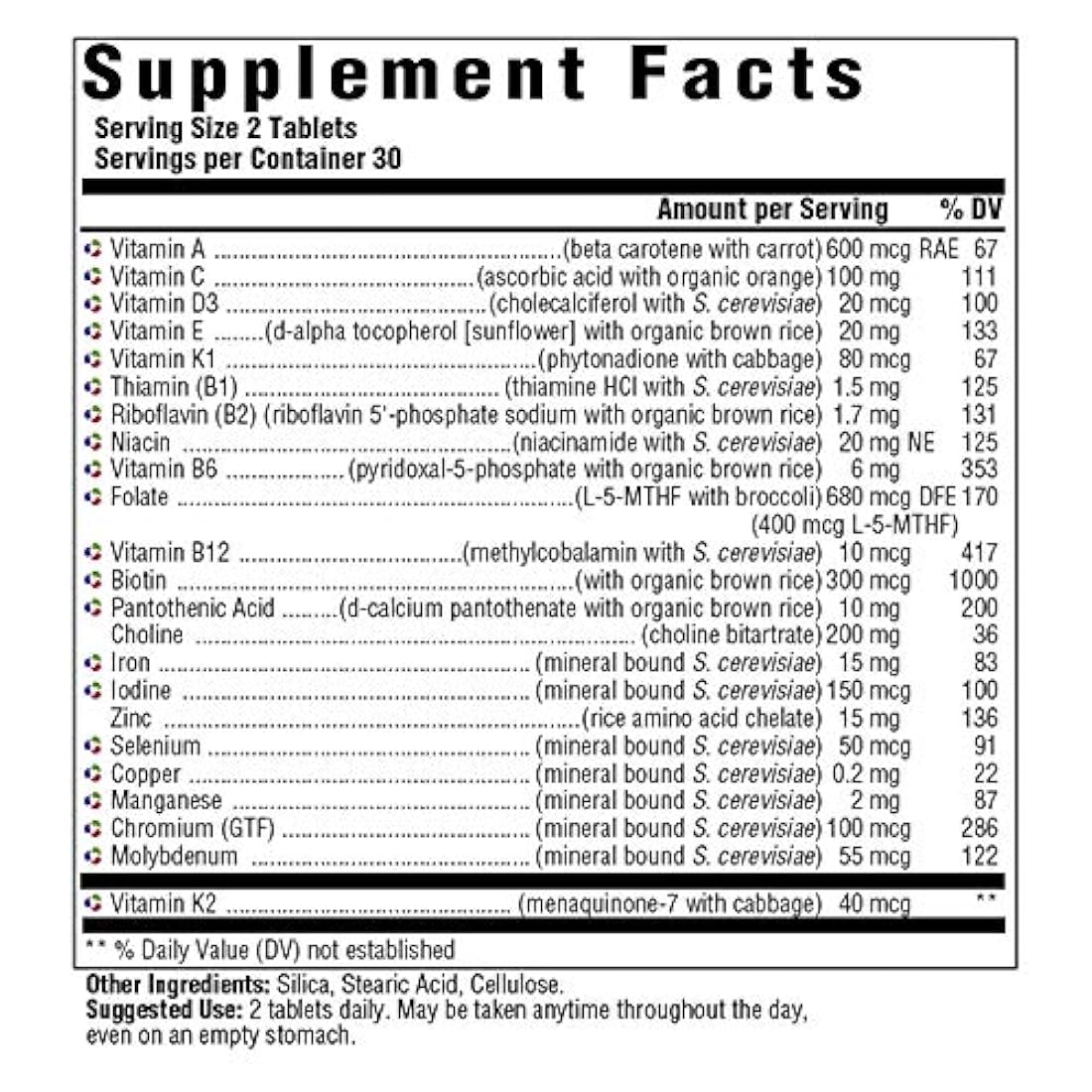 MegaFood, Multi para mujeres, apoya la salud y el bienestar óptimos, multivitamina y suplemento dietético mineral, sin gluten, vegetariano, 60 comprimidos (30 porciones)