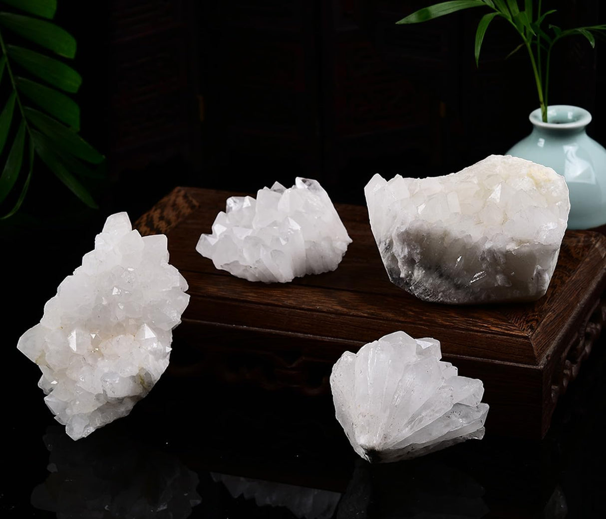 JIC Gem 2.2 libras de cristal de cuarzo blanco natural, geoda