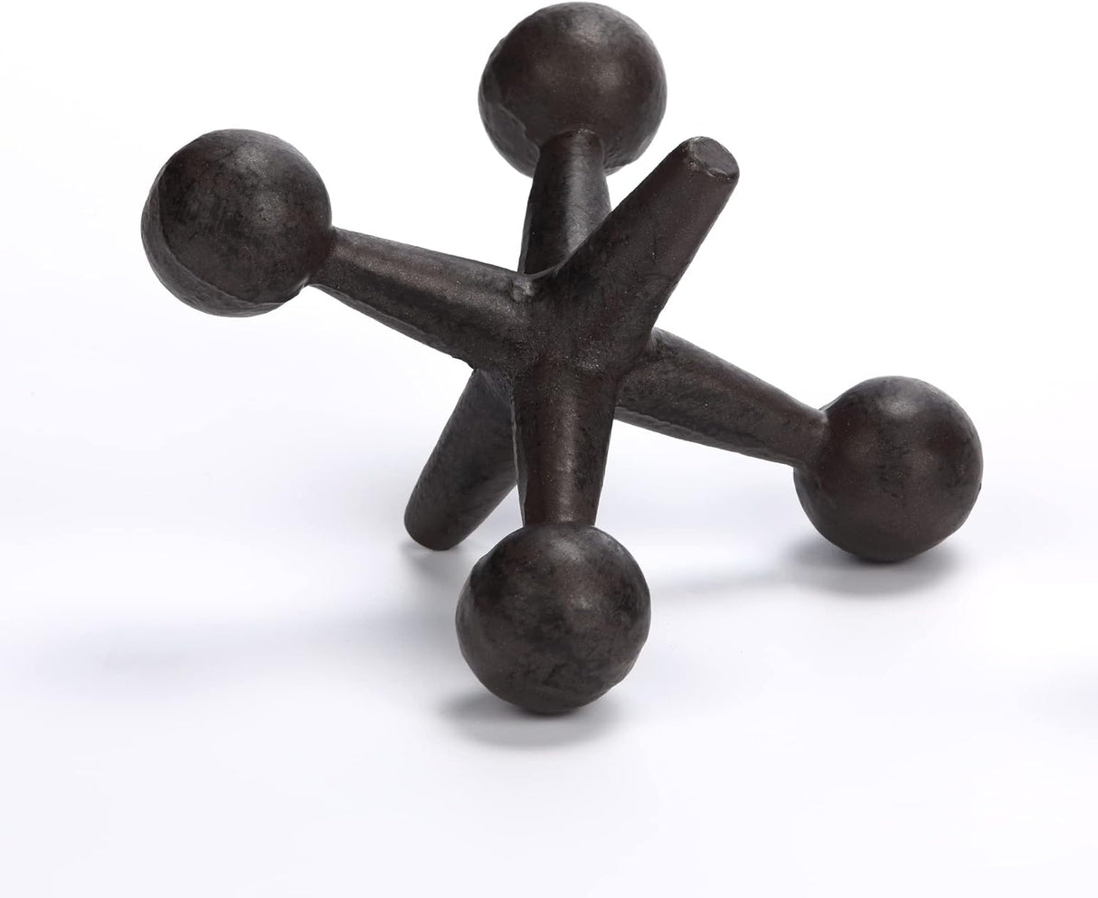 Sujetalibros decorativos modelo molecular de hierro