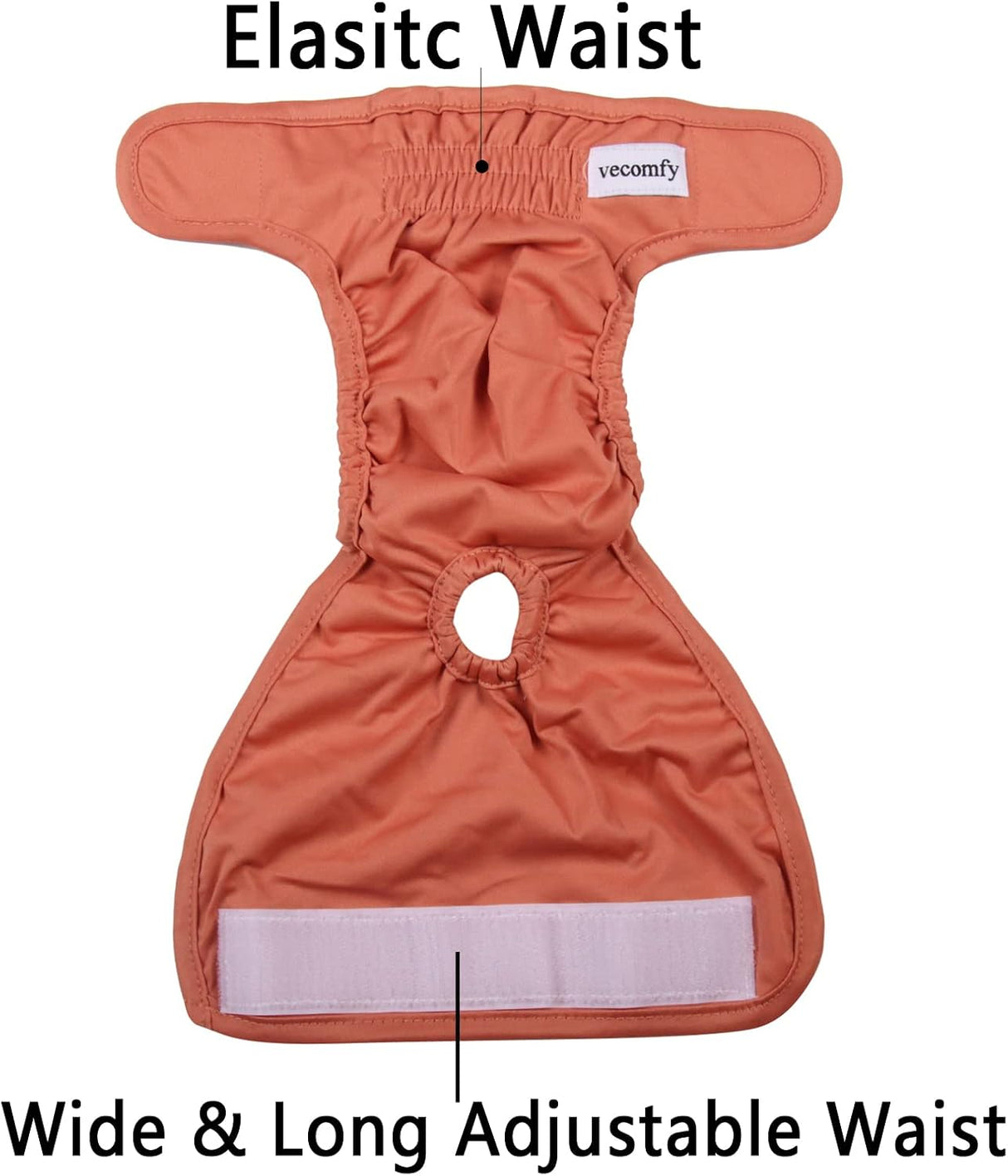 Vecomfy Pañales lavables para perras pequeñas, paquete de 4