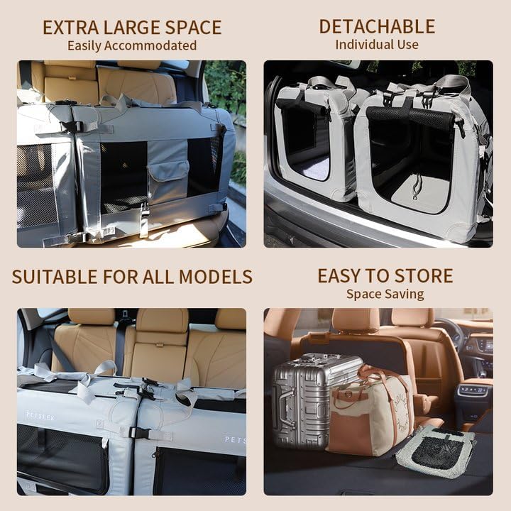 Transportadora Suave para Mascotas, Plegable, Modelo GREY2