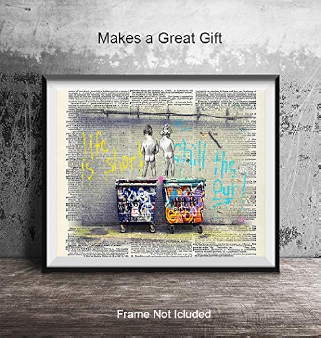 cartel original del arte de pared del diccionario sin marco