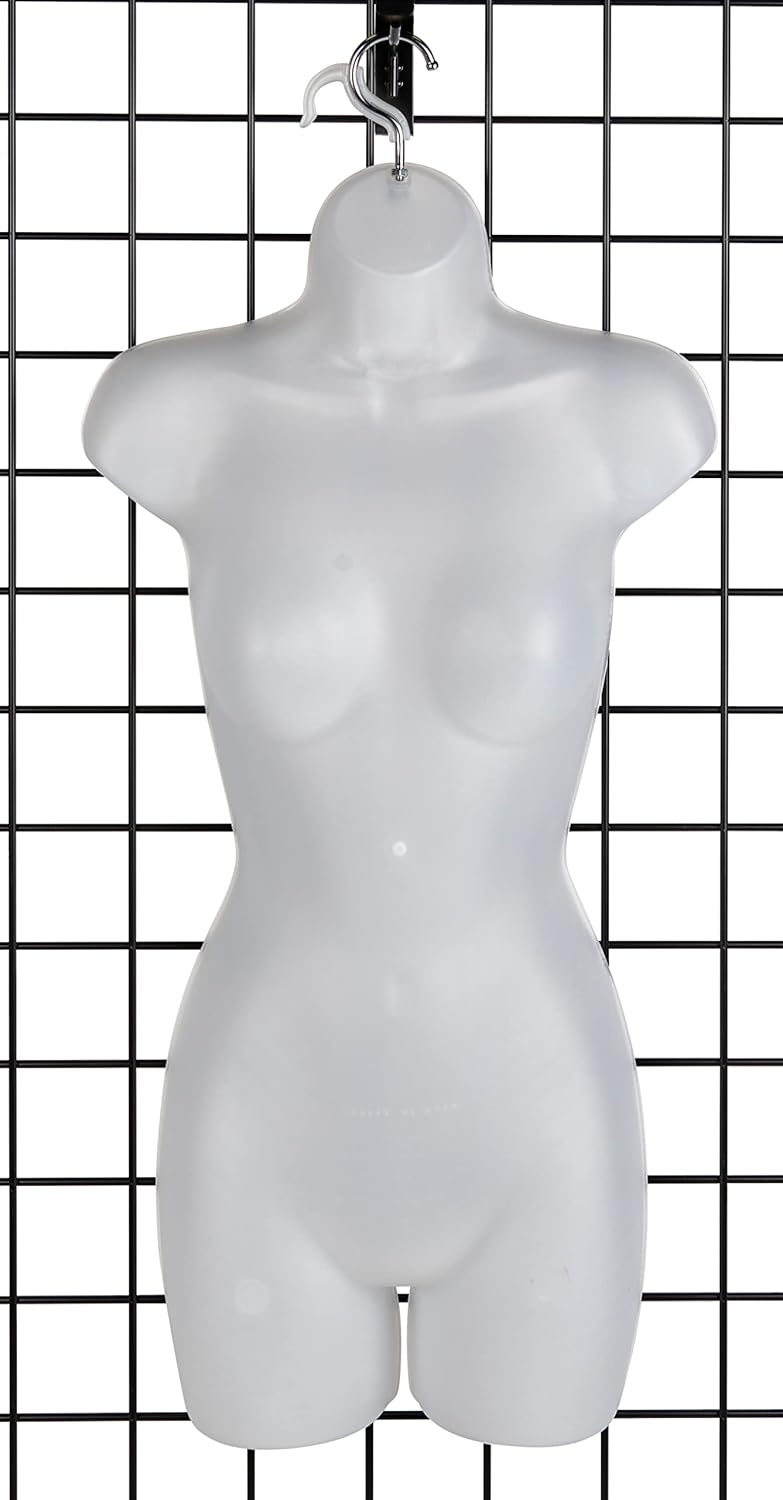 Torso Maniquí SSWBasics - Molded, Shatterproof, Size 5-10