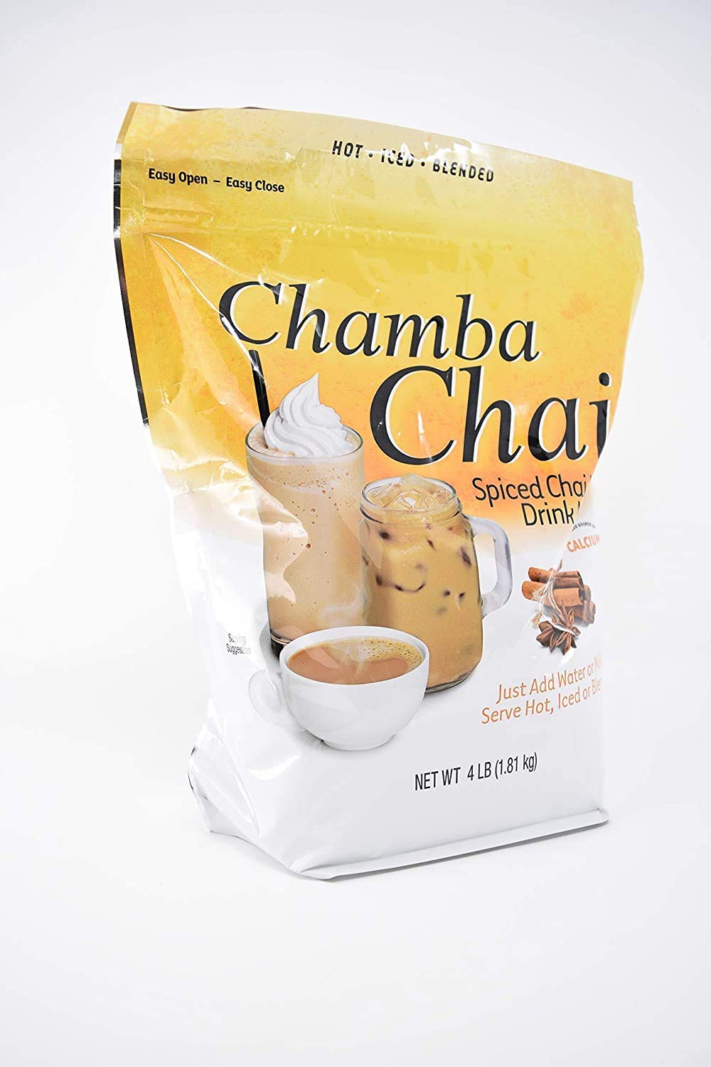 Mezcla de Latte Chai Especiado Chamba 4lb Bolsa Resellable