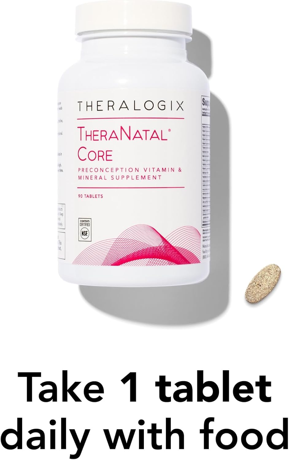 Suplemento prenatal Theralogix TheraNatal Core 90 días NSF