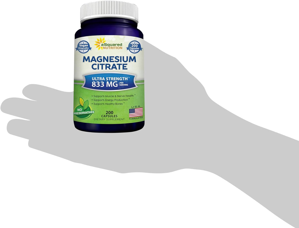 Suplemento Citrato de magnesio 200 mg