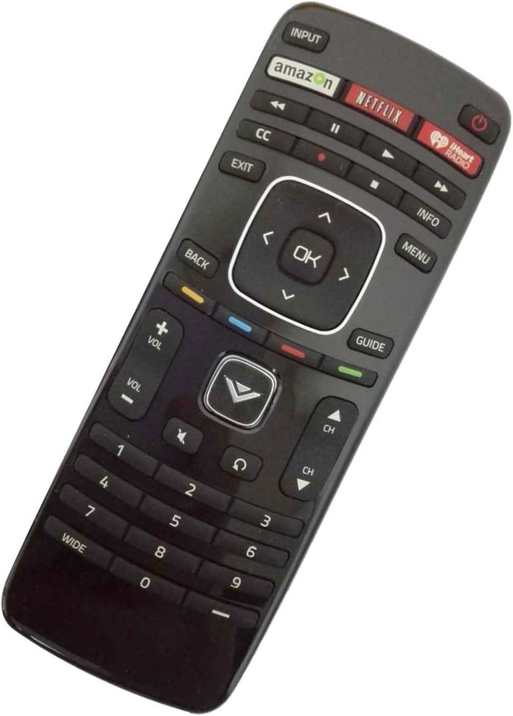 Control remoto XRT112 para TV Vizio con teclas de apps