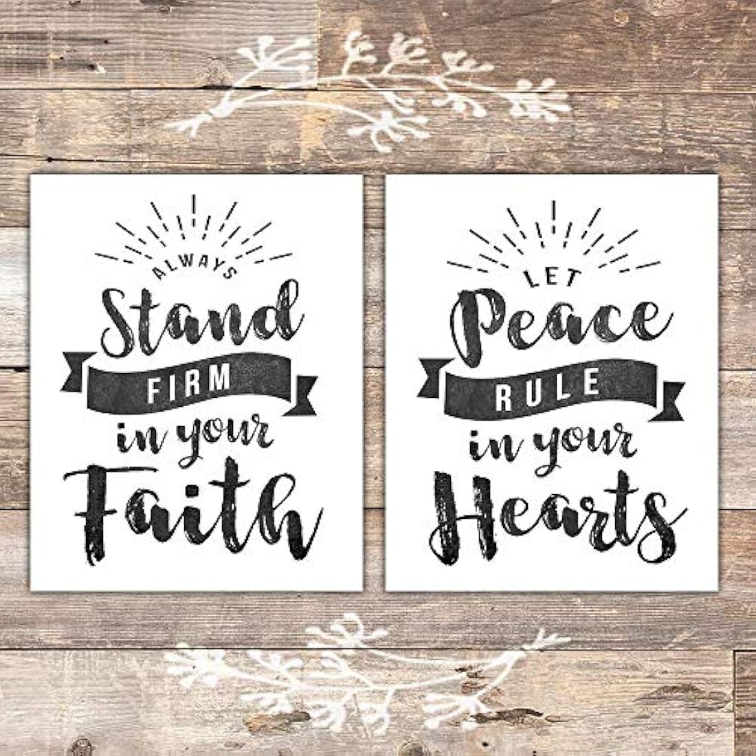 Impresiones cristianas (juego de 6) - Sin marco - 8x10