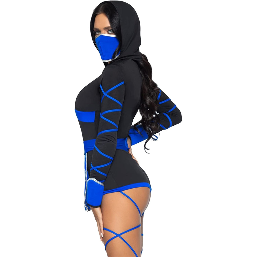 Disfraz sensual de ninja dragón para mujeres talla L