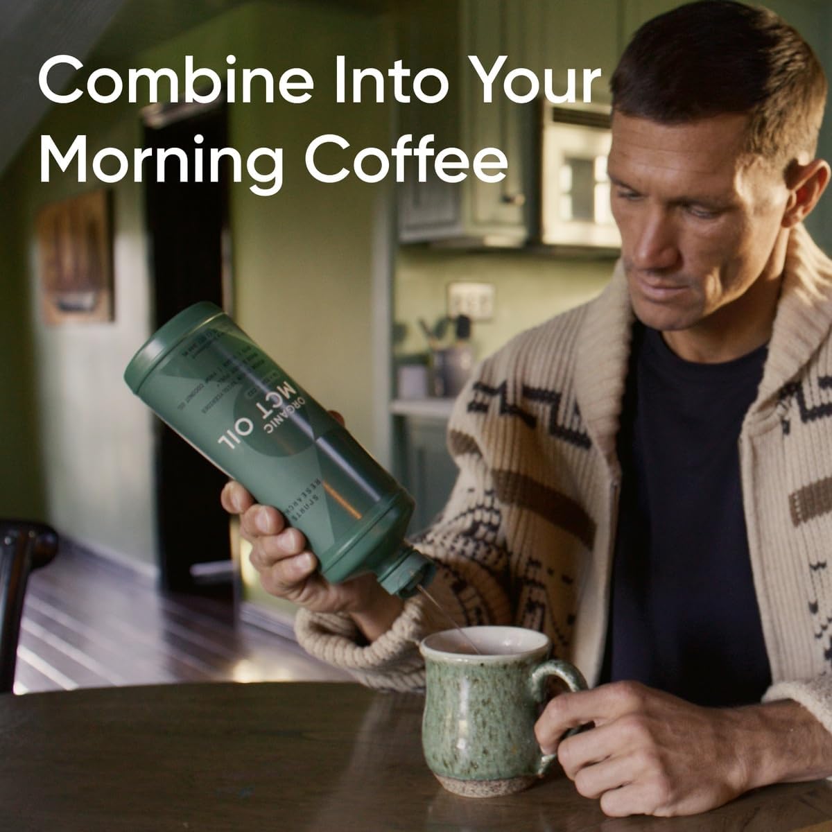 Aceite MCT Orgánico Sports Research - Keto, Vegano, 32 oz