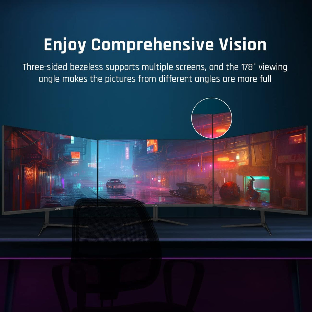 Monitor Gaming KTC 24 FHD 165Hz 1ms HDR, Modelo H24T09P