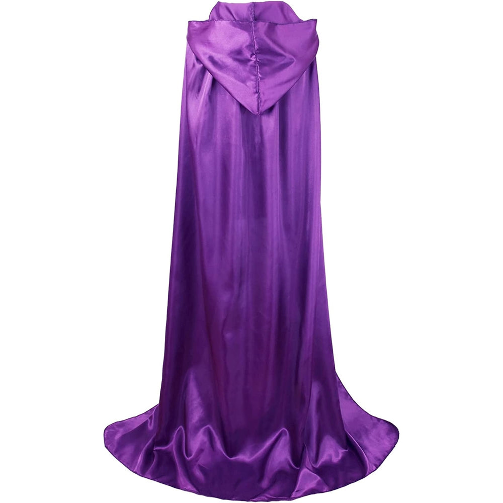 Disfraces de Capa con capucha de Halloween morado talla M