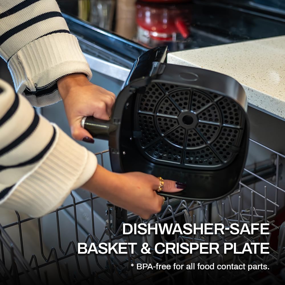 Freidora de Aire 3.8QT, 8 Funciones, Compacta, Modelo Digital