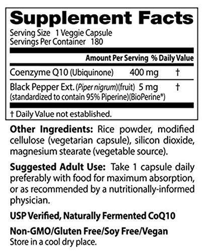 Sin gluten fermentado naturalmente vegano del corazón 400MG