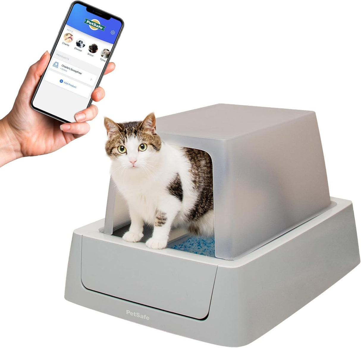 Caja de arena para gatos Crystal Smart (Wi-Fi) PetSafe