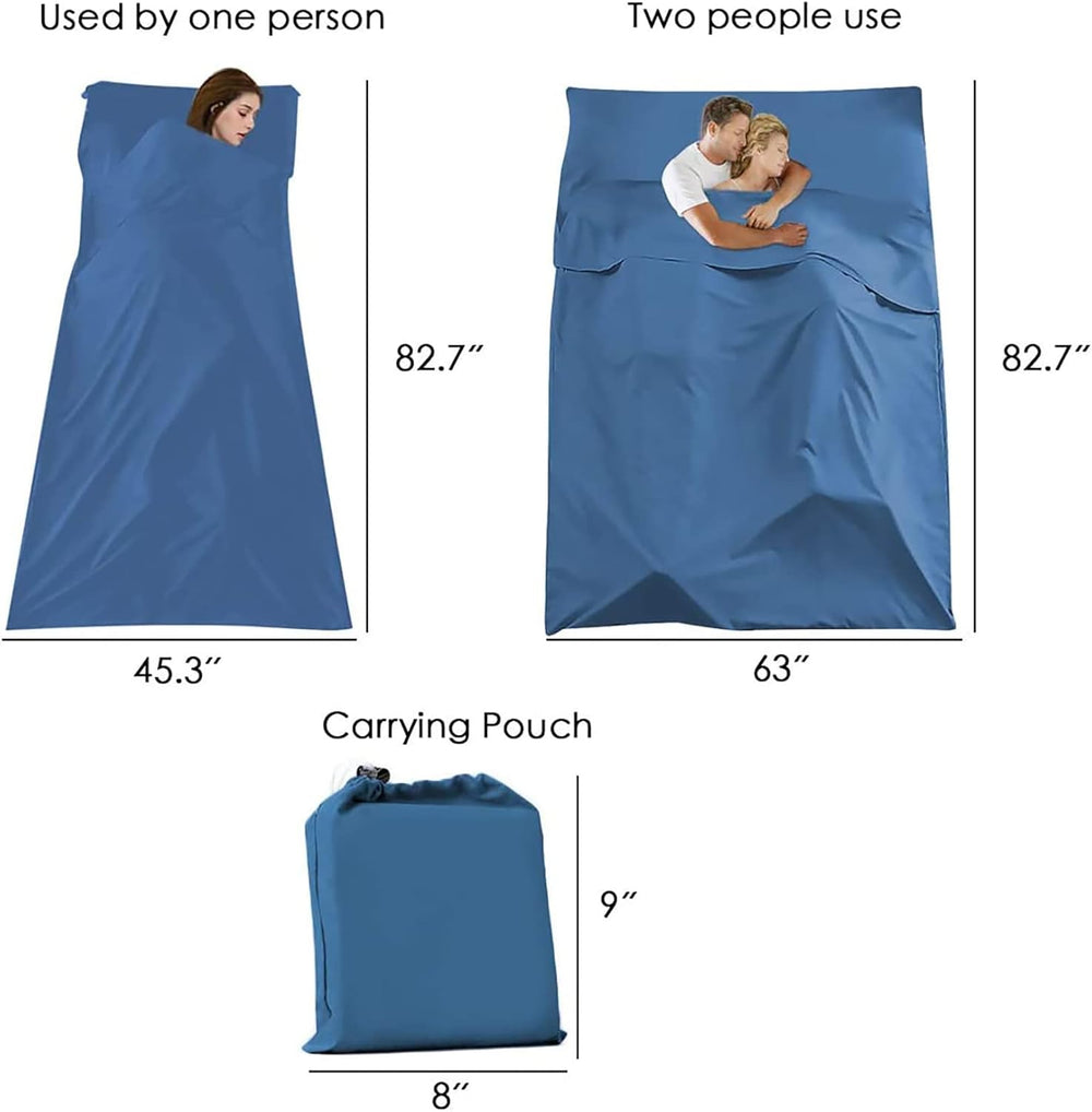 Saco de dormir para camping azul