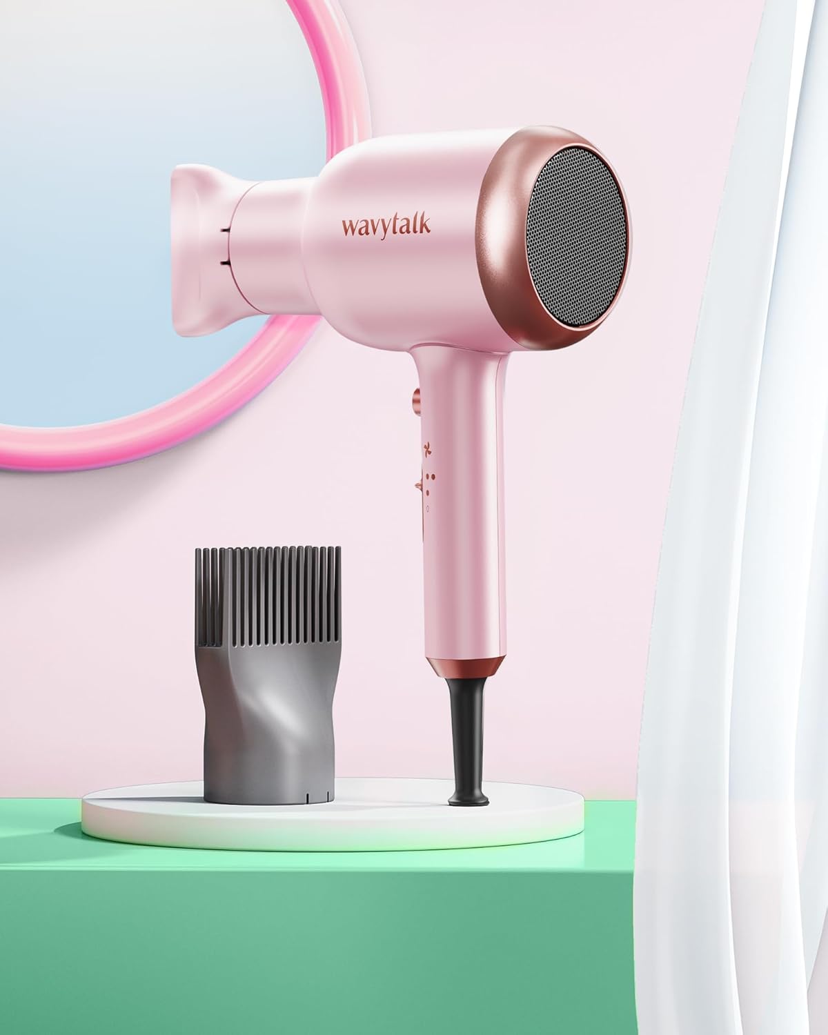 Secador de pelo profesional con difusor de pelo iónico