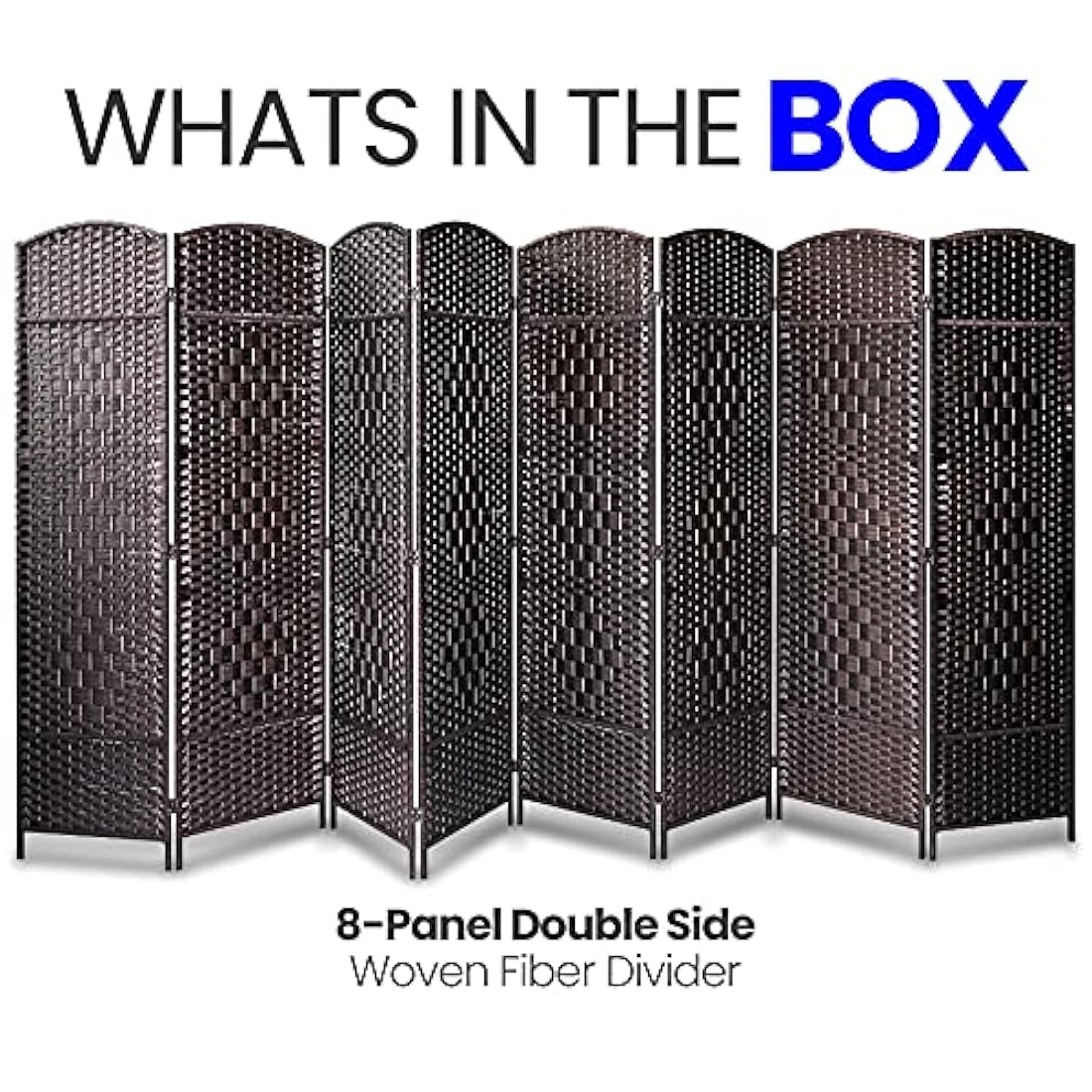 Divisor de habitación de 8 paneles SERENELIFE SLRDX89