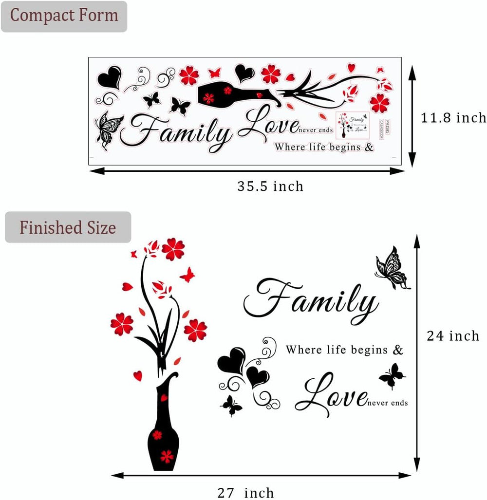 Vinilos Decorativos Familia - Adhesivos Removibles para Pared