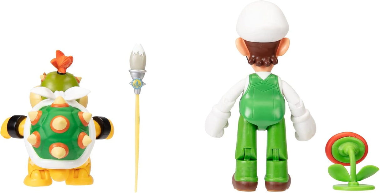 Figuras de acción Super Mario: Fire Luigi y Bowser Jr. 4