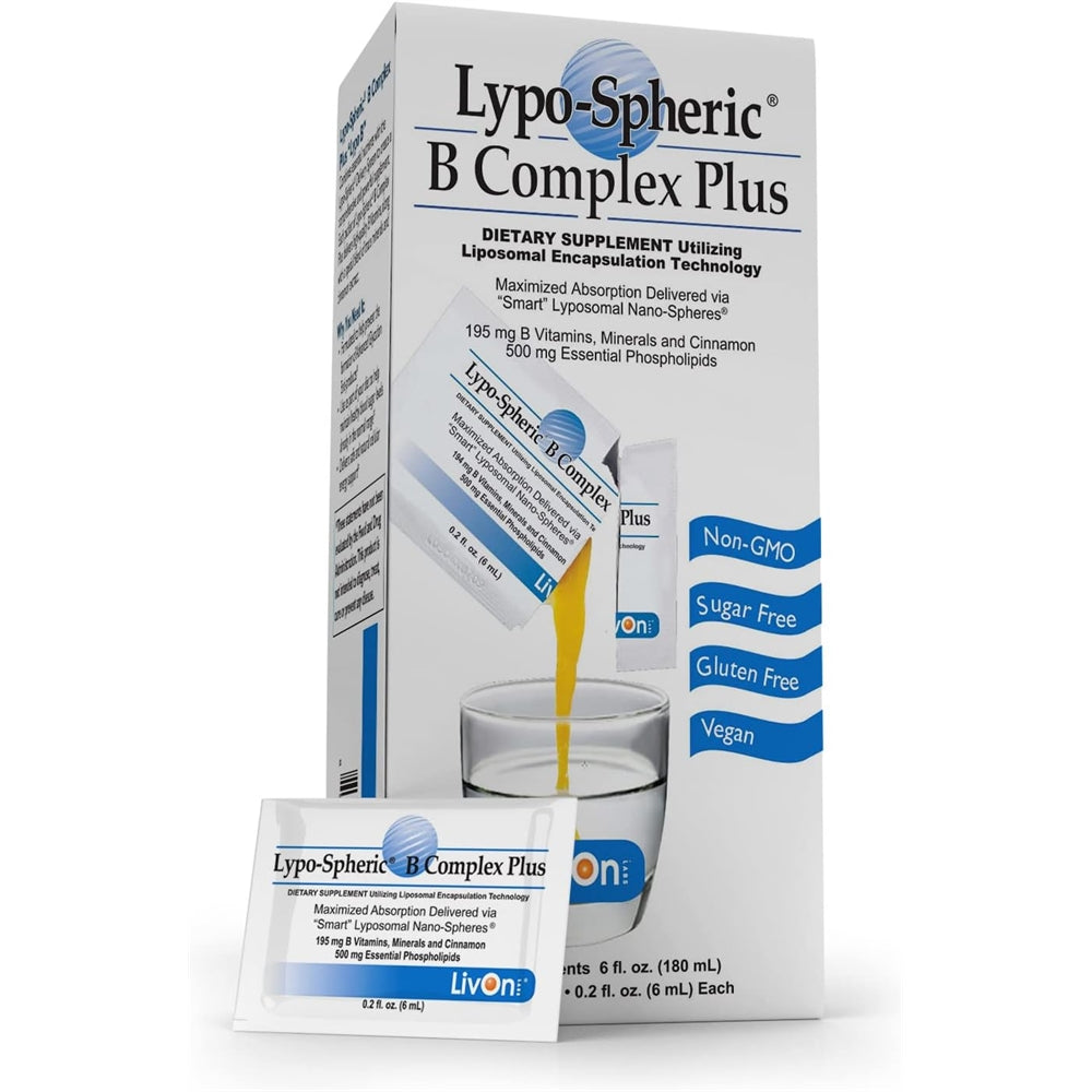 Suplementos Lypo-Spheric B Complex Plus 30 paquetes 195 mg