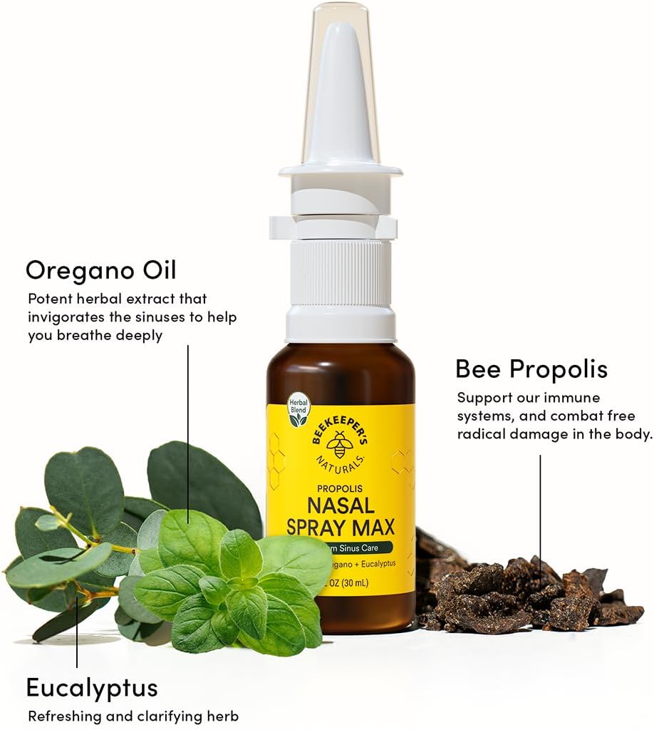 Spray Nasal de Propóleos Beekeeper's Naturals, Alivio Max 1 fl oz