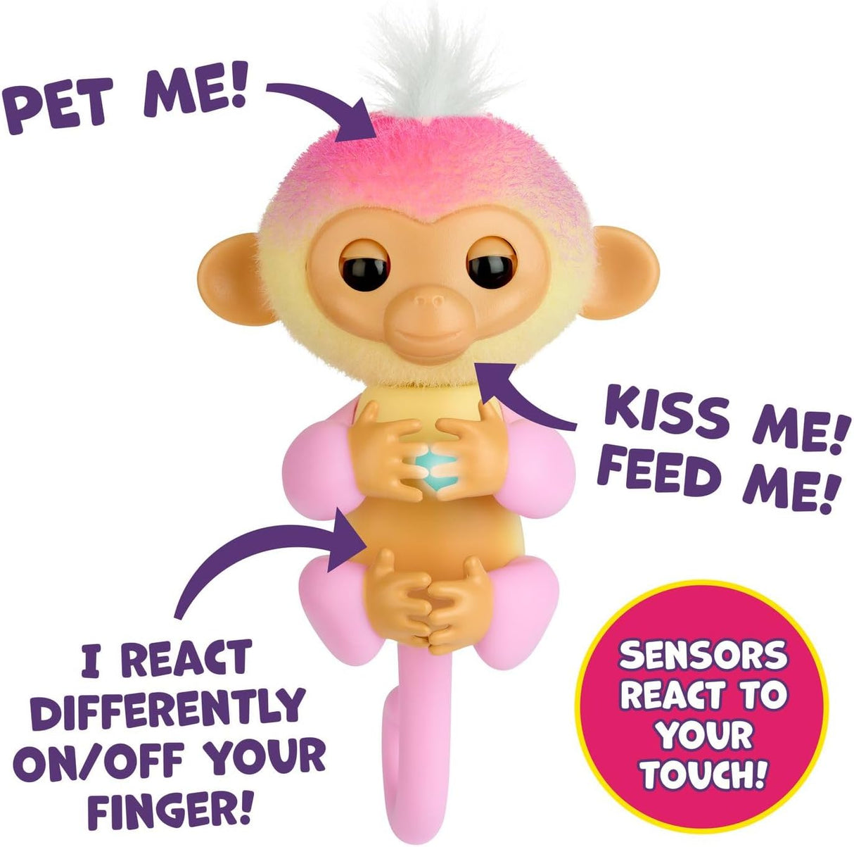 Juego interactivo de bebé mono para bebé 2 en 1