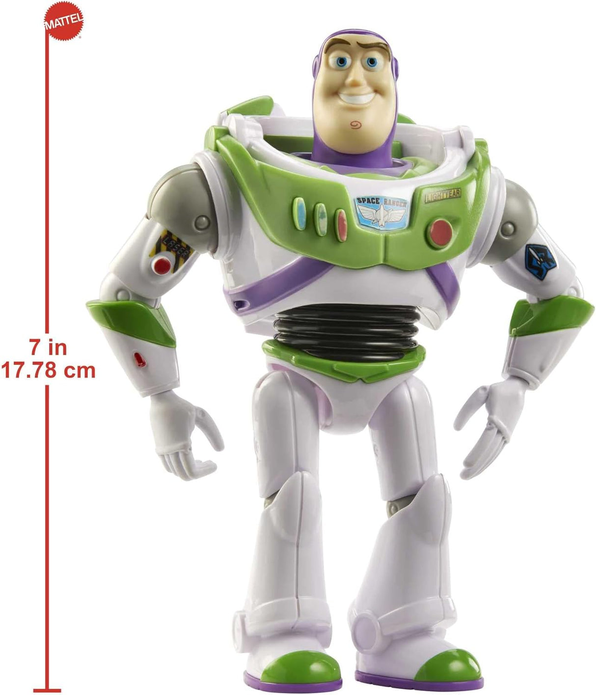 Figura de acción Buzz Lightyear Disney Pixar, 7 pulg, posable, colección