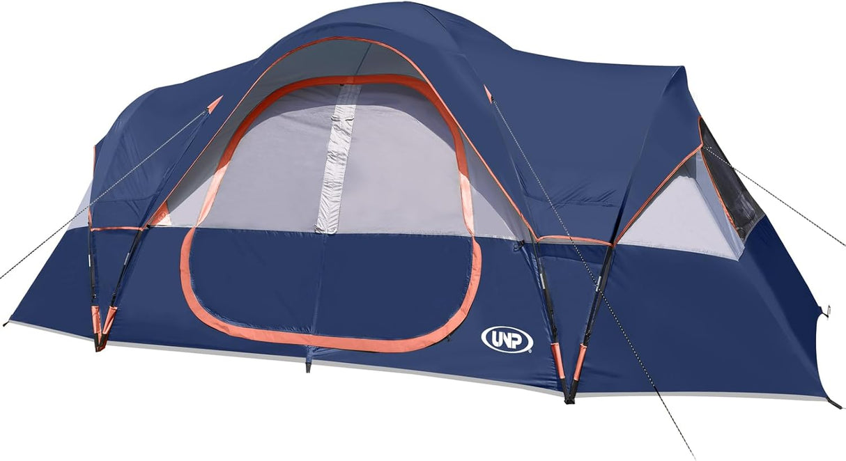Carpa Familiar para 10 Personas, Doble Capa, Impermeable, 2 Habitaciones