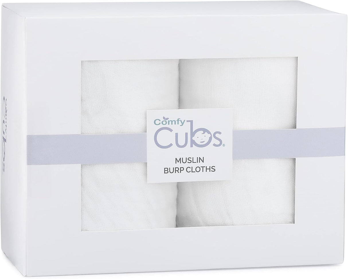 Paquete de 10 Baberos de muselina para eructos 100% algodón