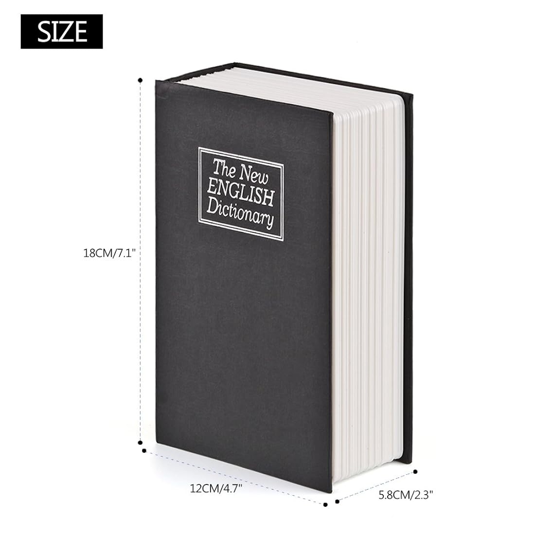 caja de dinero en forma de diccionario