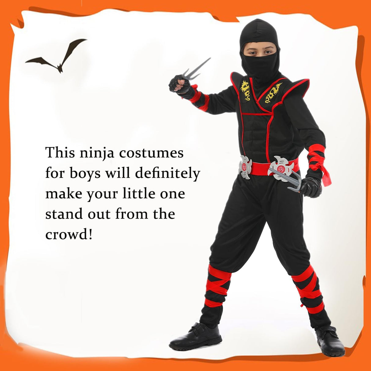 Disfraz Ninja Deluxe para Niños - Musculoso, Halloween, Kids
