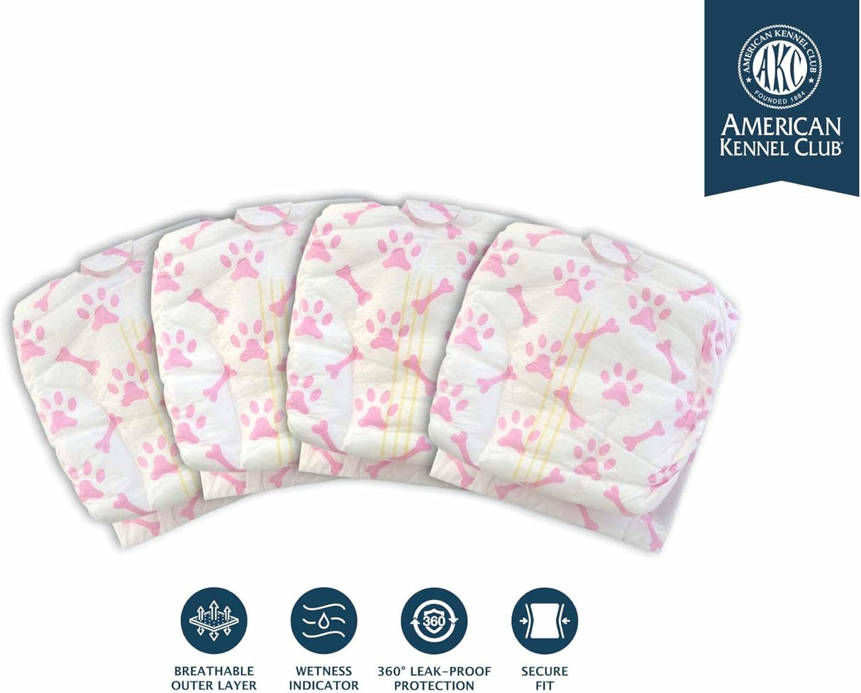 American Kennel Club Pañales desechables con indicador de humedad, talla S, 50 unidades