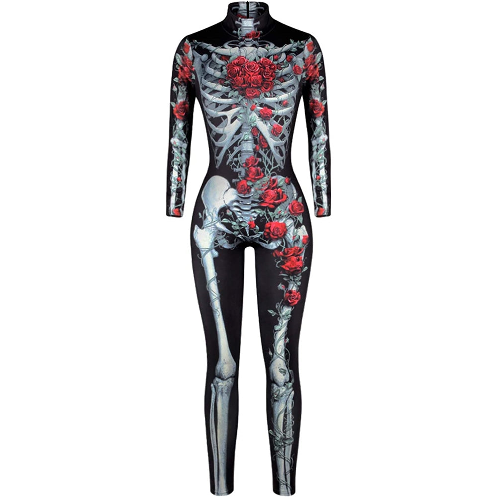 Disfraces de Halloween de esqueleto talla L negro