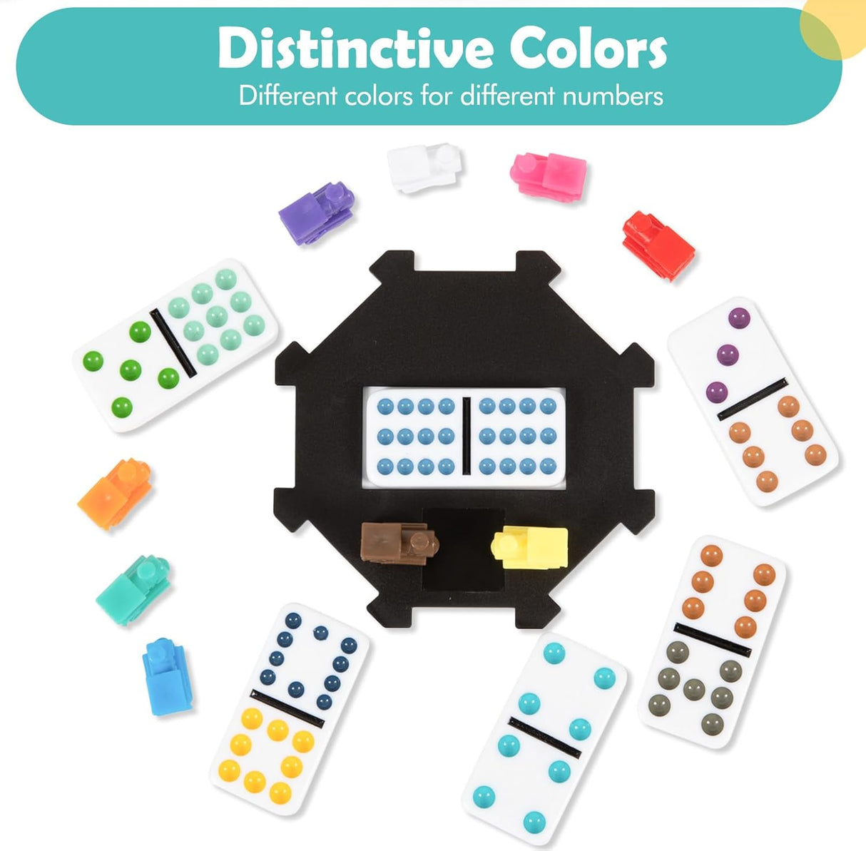 Juego de Dominó Mexicano DAILYLIFE, Doble 12, 91 Fichas