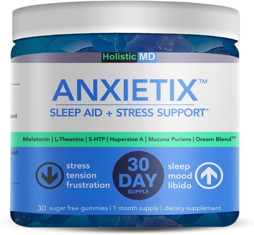 Calm Sleep Stress Gummies Melatonin L-Theanine 5-HTP Supplements