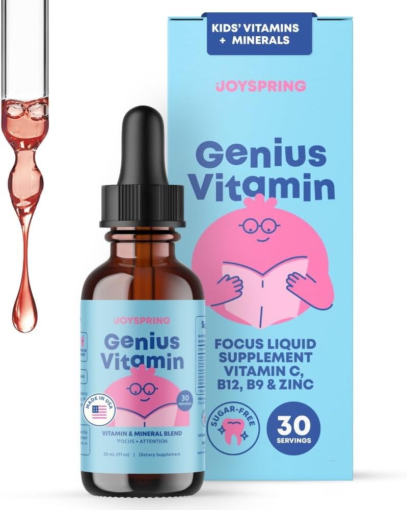 JoySpring Kids B Complejo Líquido con Elderberry, Zinc y Vitamina C
