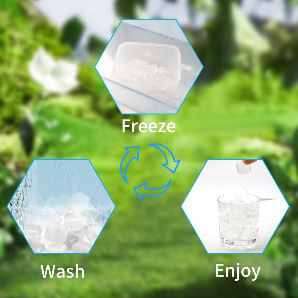 Cubos de Hielo Reutilizables, Plásticos, No Diluyentes