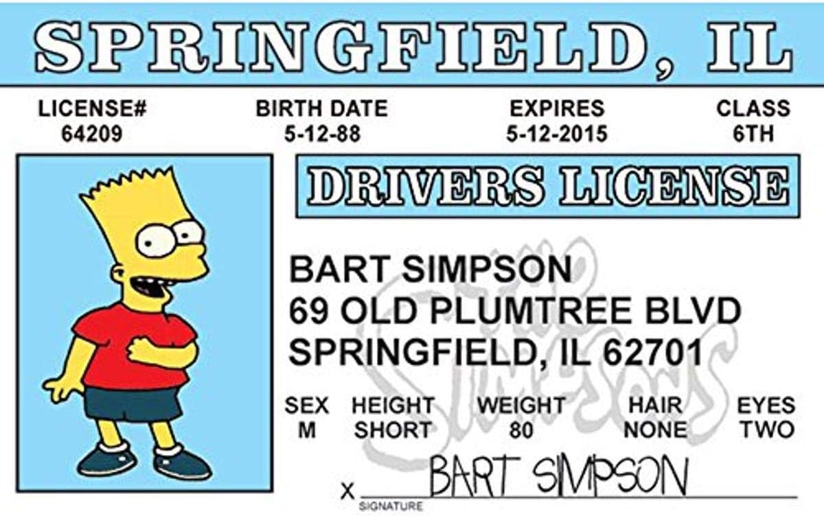 Licencia de Conducir de Broma | Tarjeta de Colección Novelty