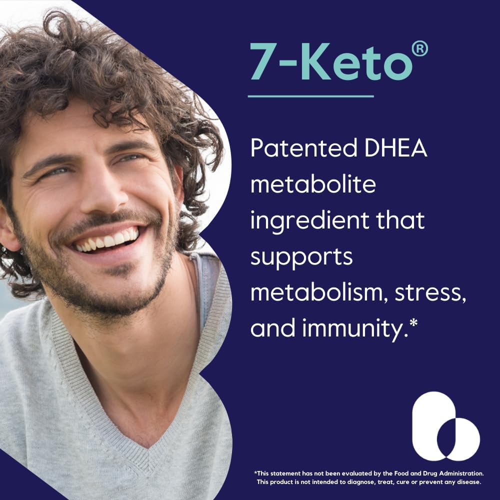 Suplemento 7-Keto DHEA 50 mg BESTVITE 120 Cápsulas Vegetarianas